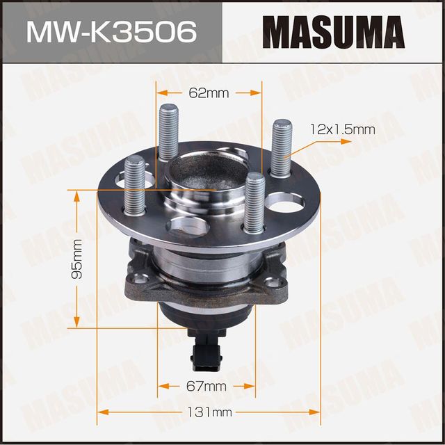 Ступичный подшипник (комплект) Masuma. Артикул MW-K3506