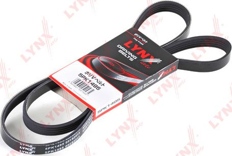 Приводной ремень поликлиновой LYNXauto для Rover 800 1990-1999. Артикул 5PK1495