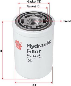 Фильтр гидравлический Sakura. Артикул HC-5507