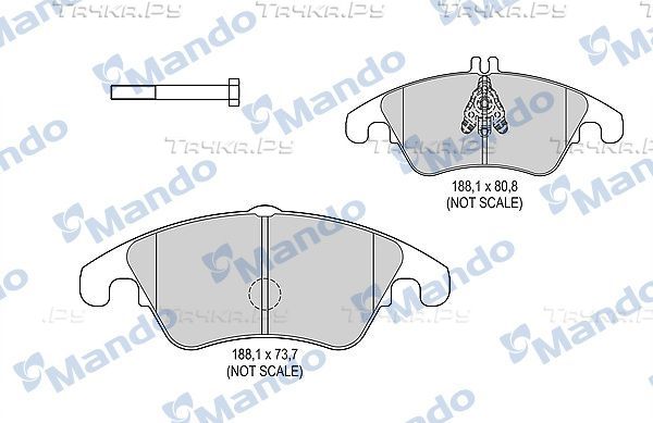 Тормозные колодки Mando. Артикул MBF015244