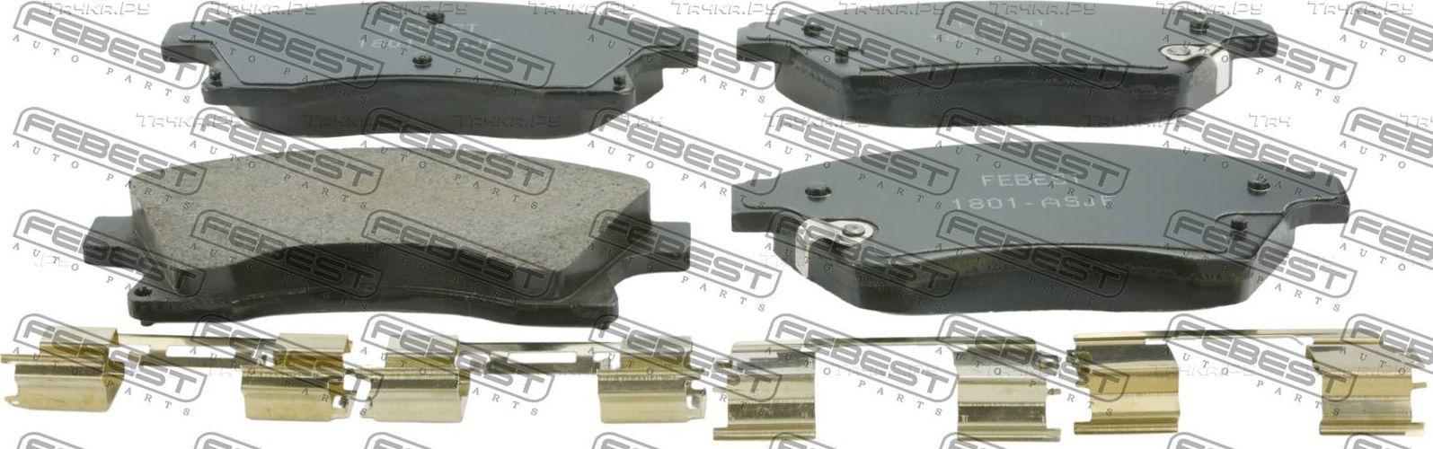 Тормозные колодки Febest передние для Chevrolet Cruze I 2010-2015. Артикул 1801-ASJF