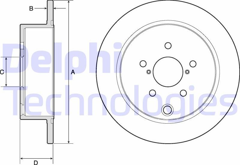 Тормозной диск Delphi. Артикул BG4776C