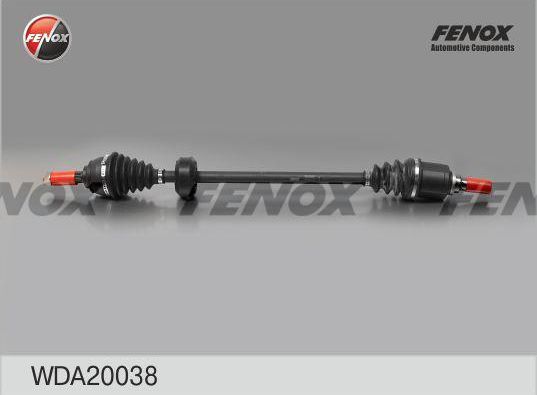 Полуось (привод в сборе, приводной вал) Fenox. Артикул WDA20038