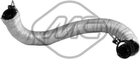 Патрубок радиатора (системы охлаждения) Metalcaucho (Резина с тканевым включением). Артикул 98699