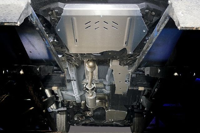 Защита алюминиевая ТСС (4 мм) для картера, бака, топливопровода и КПП Haval M6 2023-2026. Артикул ZKTCC00605K