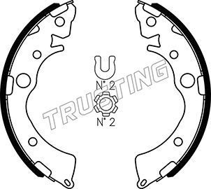 Тормозные колодки Trusting задние для Honda Civic VI 1995-2001. Артикул 044.018