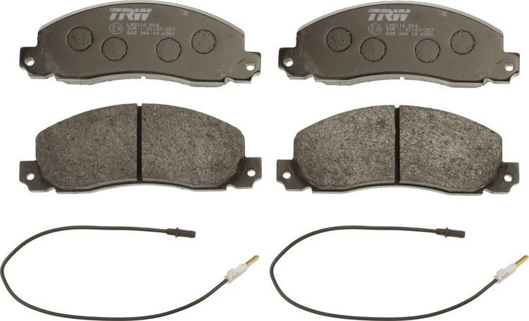Тормозные колодки TRW. Артикул GDB344