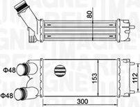Интеркулер Magneti Marelli для Peugeot Partner II 2008-2018. Артикул 351319204700