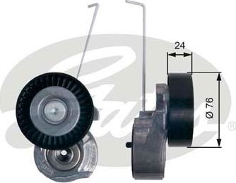 Натяжной ролик (натяжитель) приводного клинового зубчатого ремня Gates DriveAlign®. Артикул T38495