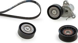 Приводной ремень поликлиновой с роликами (комплект) Gates Micro-V® для Ford Focus III 2012-2020. Артикул K026PK1503