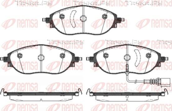 Тормозные колодки Remsa передние для Volkswagen Passat B7 2010-2014. Артикул 1470.01
