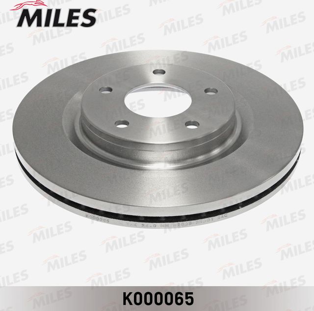 Тормозной диск Miles передний для Nissan X-Trail T31 2007-2013. Артикул K000065