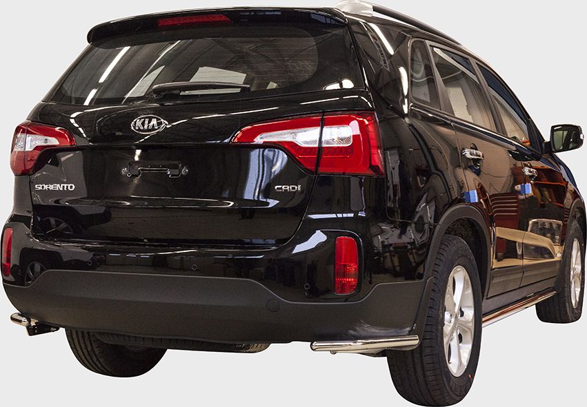 Защита Союз-96 задняя уголки d42 для Kia Sorento II рестайлинг 2012-2026. Артикул KSOR.76.1646
