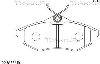 Тормозные колодки Asimco. Артикул KD7539