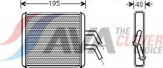 Радиатор отопителя (печки) AVA. Артикул KA6265