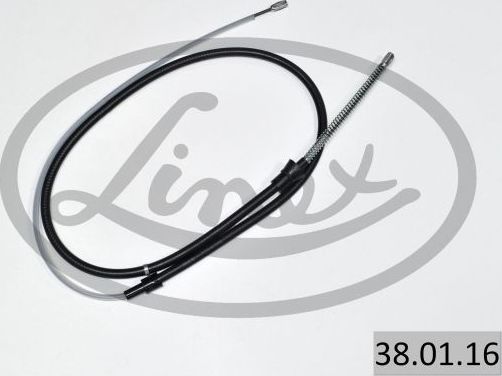 Трос ручника (тросик ручного тормоза) Linex. Артикул 38.01.16