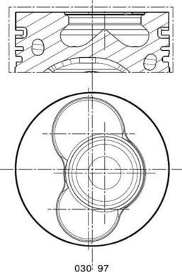 Поршень Mahle для Volkswagen Touareg I 2003-2010. Артикул 030 97 00