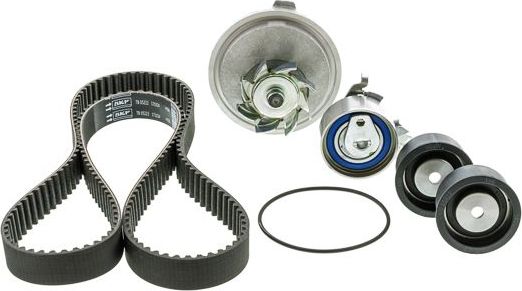 Помпа (водяной насос) с комплектом ремня ГРМ Aisin. Артикул TKO-902