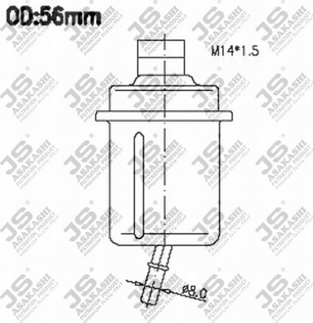 Топливный фильтр JS Asakashi для Hyundai Atos 2003-2008. Артикул FS9211