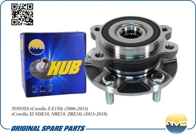 Ступица передняя 43550-02010/AMD.HUB134 (T26, D139, ABS) AMD AMD. Артикул AMDHUB134