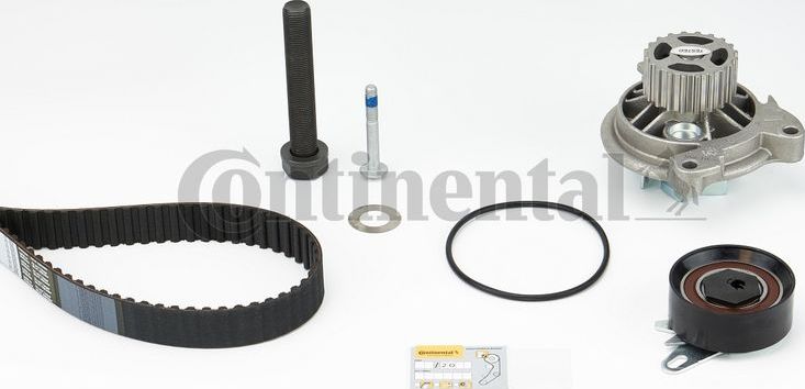 Помпа (водяной насос) с комплектом ремня ГРМ ContiTech. Артикул CT939WP2