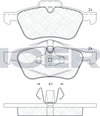 Тормозные колодки Icer. Артикул 181434