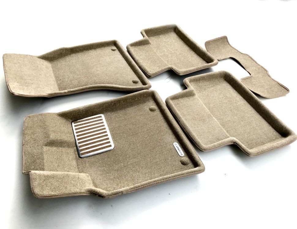 Коврики текстильные Euromat 3D Lux для салона Porsche Macan 2014-2026 Бежевые. Артикул EM3D-004103T