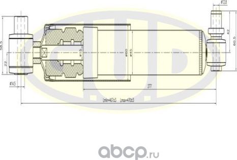 Амортизатор G.U.D.. Артикул GSA551807