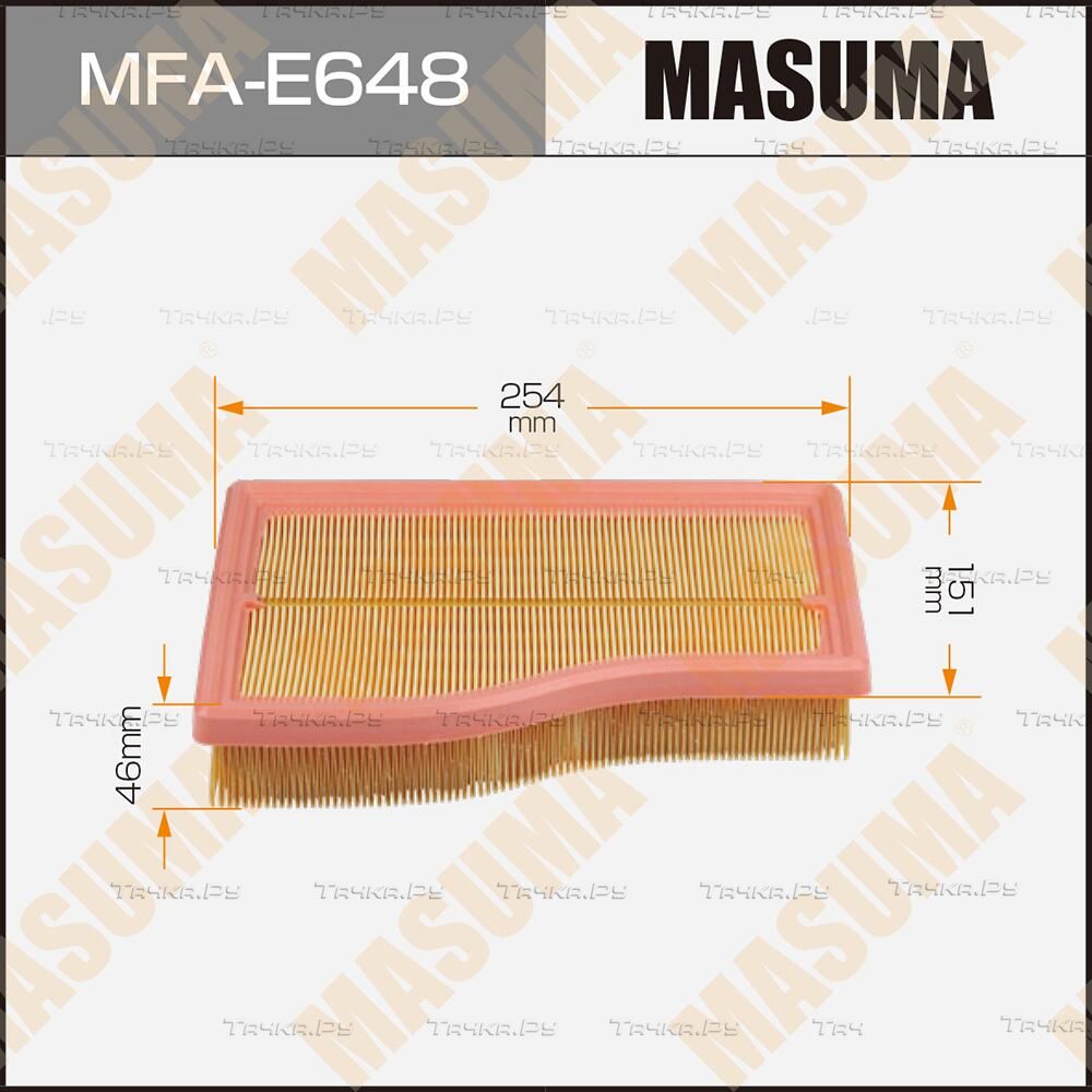Воздушный фильтр Masuma. Артикул MFA-E648