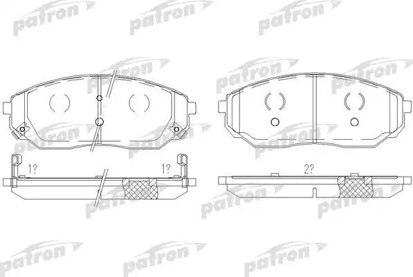 Тормозные колодки Patron. Артикул PBP1735