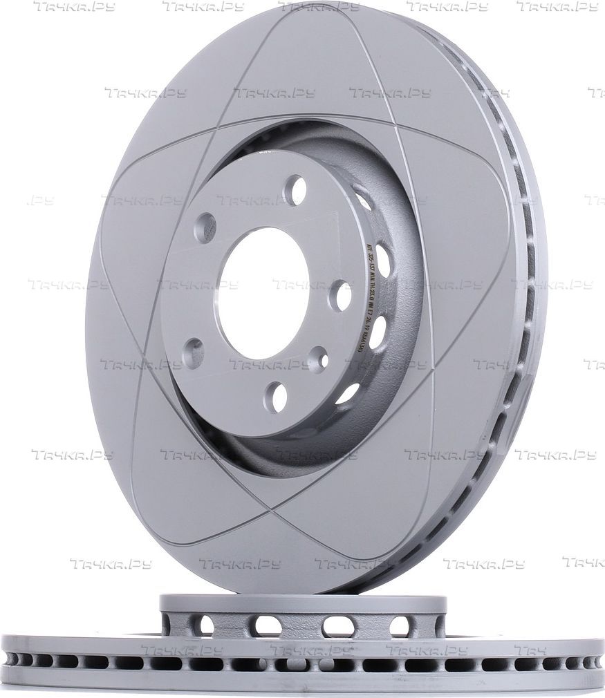 Тормозной диск ATE PowerDisc передний для Skoda Superb I 2001-2008. Артикул 24.0325-0137.1