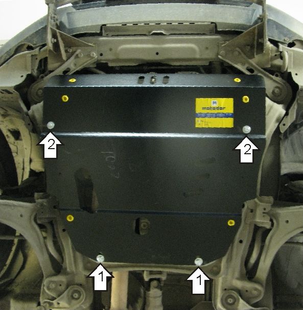 Защита Мотодор для картера, КПП Honda Ridgeline 2005-2008. Артикул 10801