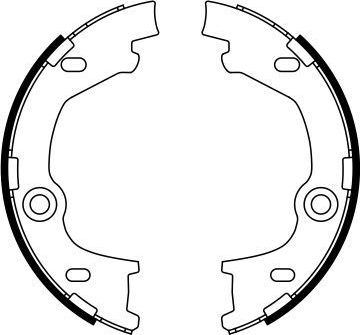 Тормозные колодки (стояночная тормозная система) Bosch. Артикул 0 986 487 777