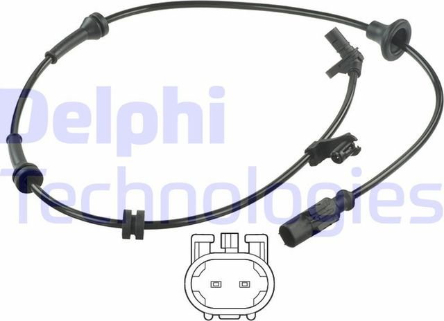 Датчик ABS Delphi задний для Citroen C1 I 2005-2014. Артикул SS20343
