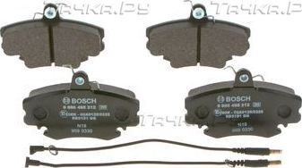 Тормозные колодки Bosch (Low-Metallic) передние для Renault 21 1986-1994. Артикул 0 986 495 212