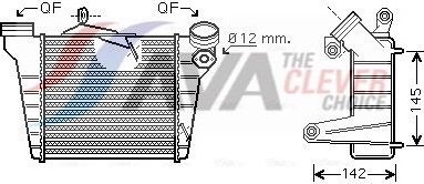 Интеркулер AVA для Volkswagen Polo IV 2003-2009. Артикул STA4036