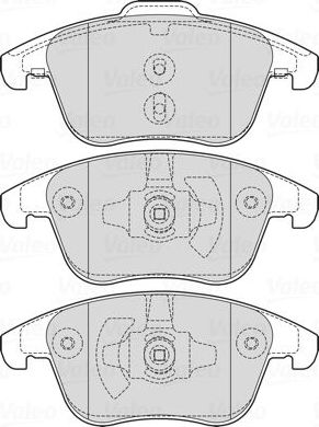 Тормозные колодки Valeo. Артикул 601737