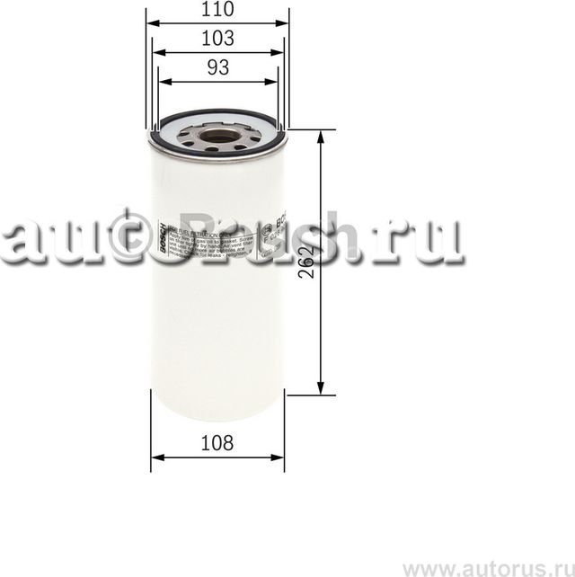 Фильтр топливный (Bosch). Артикул F026402141