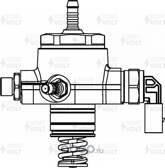 Топливный насос высокого давления (ТНВД) StartVOLT. Артикул HPFP 060