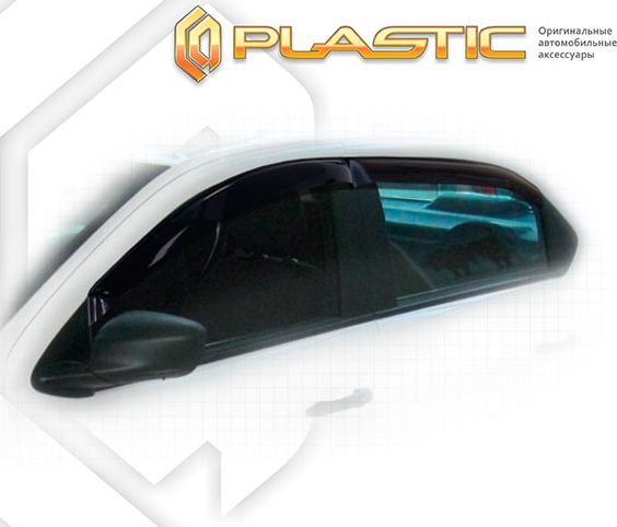 Дефлекторы СА Пластик для окон (Classic полупрозрачный) Citroen C-Elysee 2013–2026. Артикул 2010030308210