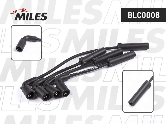 Высоковольтные провода (провода зажигания) (комплект) Miles для Daewoo Matiz I 2003-2015. Артикул BLC0008