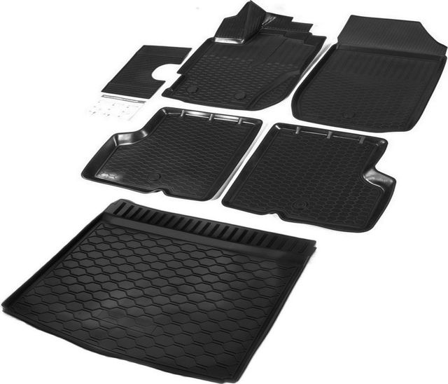 Комплект ковриков Rival для салона и багажника Renault Kaptur (FWD) 2016-2020 2020-2026. Артикул K14707001-3