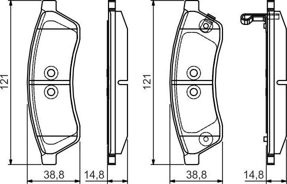 Тормозные колодки Bosch. Артикул 0 986 495 168