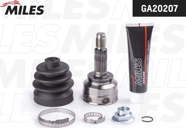 Шрус внутренний (граната) Miles передний для Kia Pride I 1991-2000. Артикул GA20207