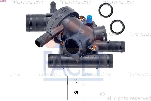 Термостат Facet Made in Italy - OE Equivalent для Renault Laguna I 1997-2001. Артикул 7.8178