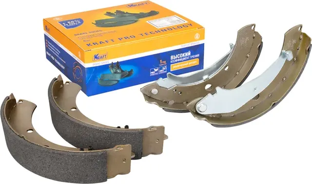 Колодки тормозные VW POLO 10- барабан. 228x42 (Kraft). Артикул KT091602