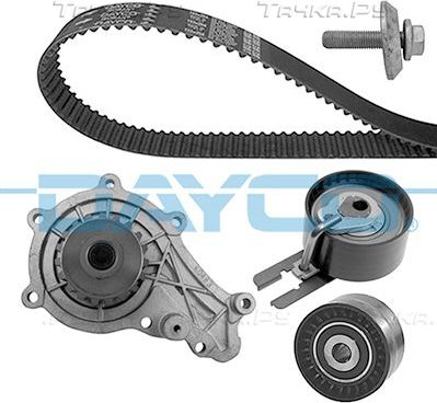 Помпа (водяной насос) с комплектом ремня ГРМ Dayco для Fiat Scudo II 2007-2016. Артикул KTBWP9140K