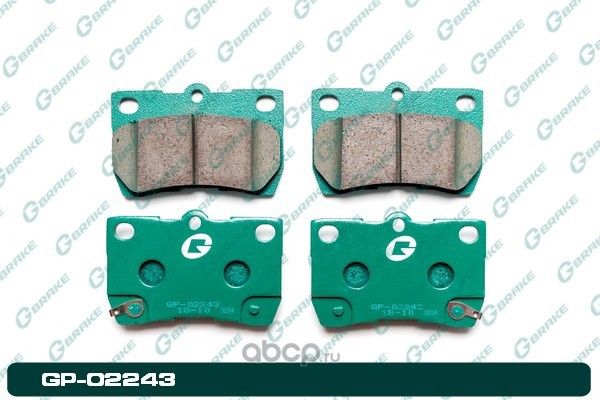 КОЛОДКИ G-BRAKE GP-02243 G-Brake. Артикул GP02243
