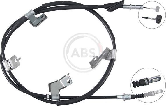 Трос ручника (тросик ручного тормоза) ABS задний правый для Honda Civic VII 2001-2005. Артикул K19008