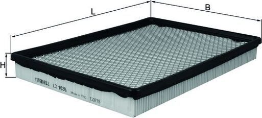 Воздушный фильтр Mahle-Knecht. Артикул LX 1636